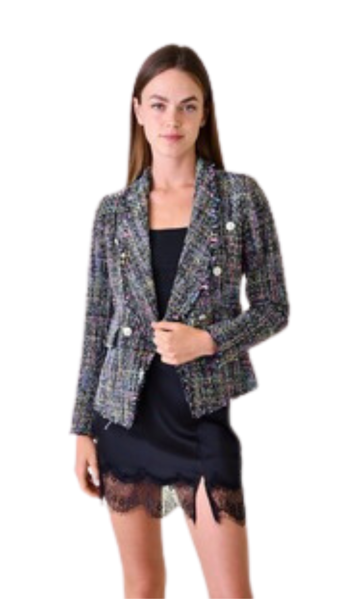Color Tweed Blazer
