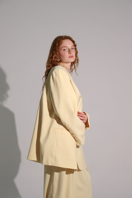 Oversized baby yellow pants