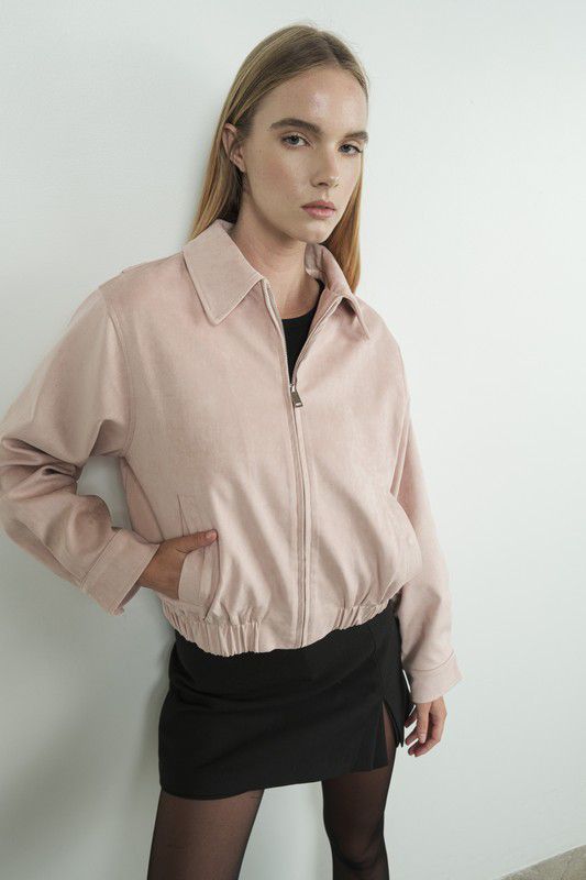 Pink Suede Jacket
