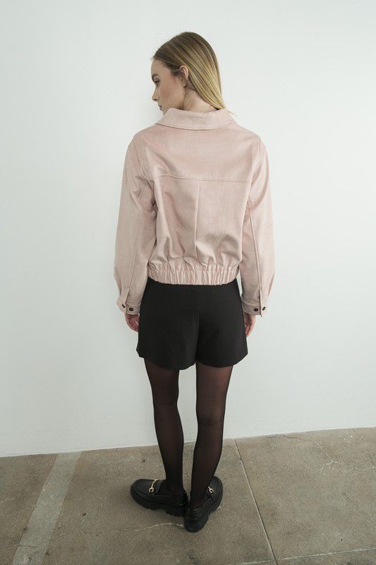 Pink Suede Jacket