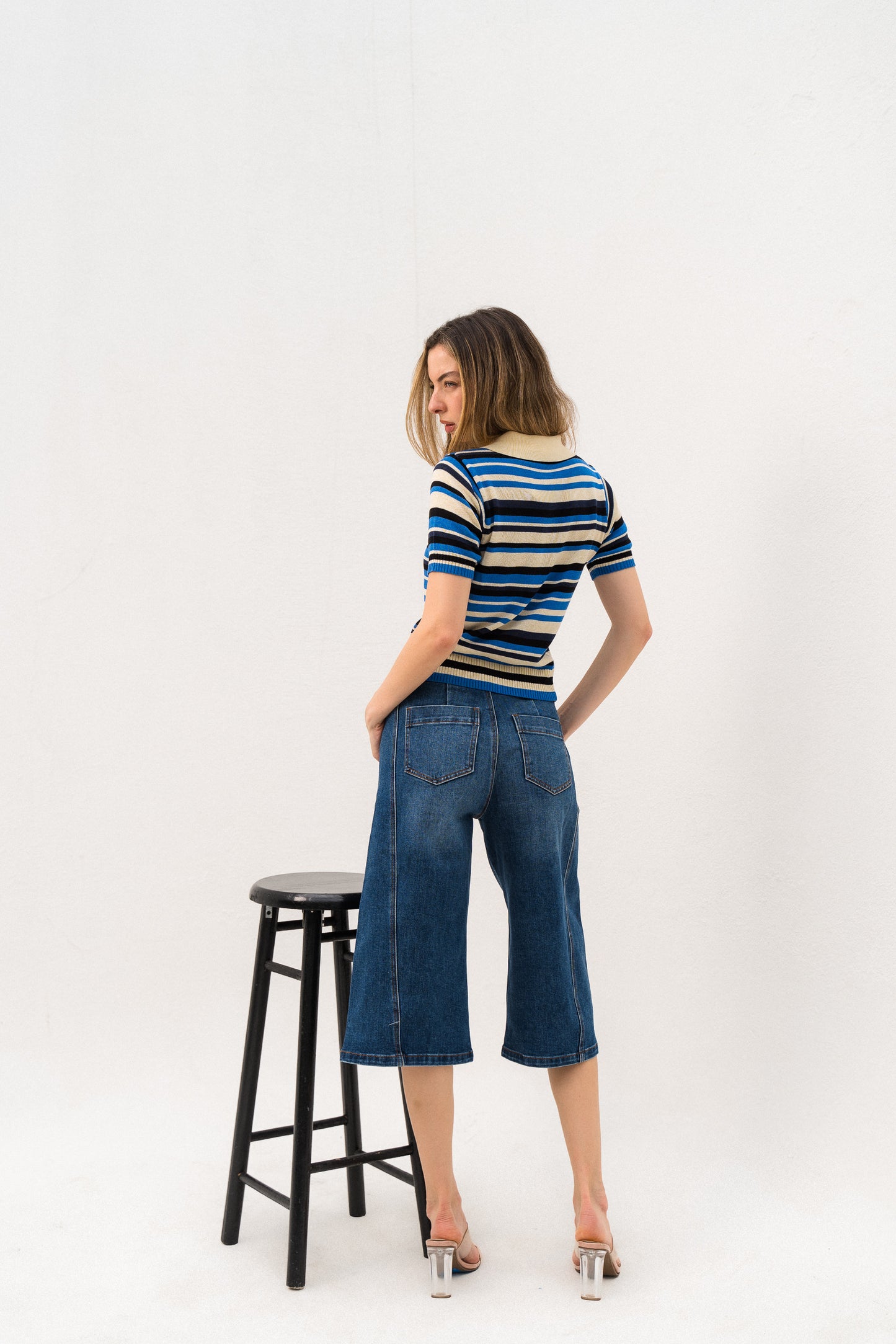polo bluish top