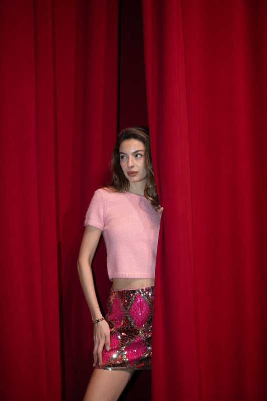 Sequins little soldier skirt