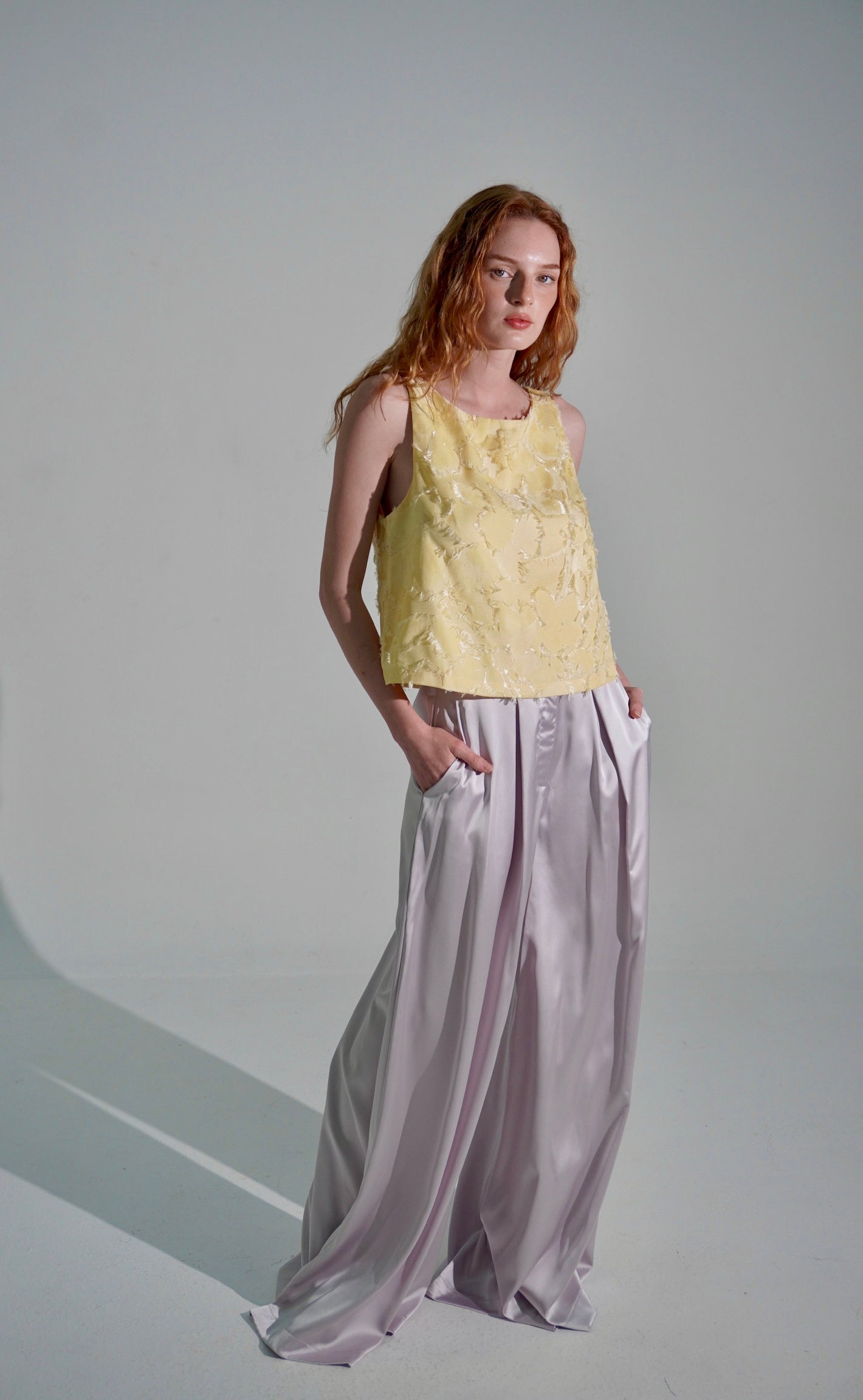 embroidered yellow top