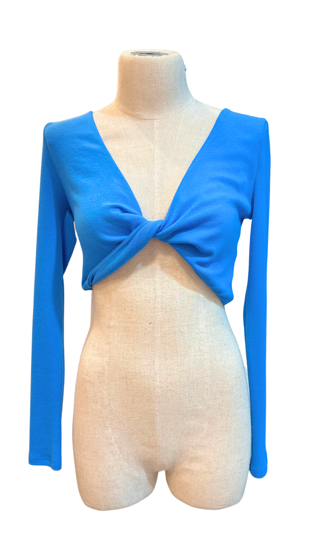 Blue Crossed Top