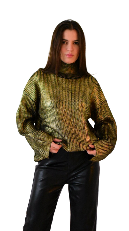 Gold Metalic Sweater