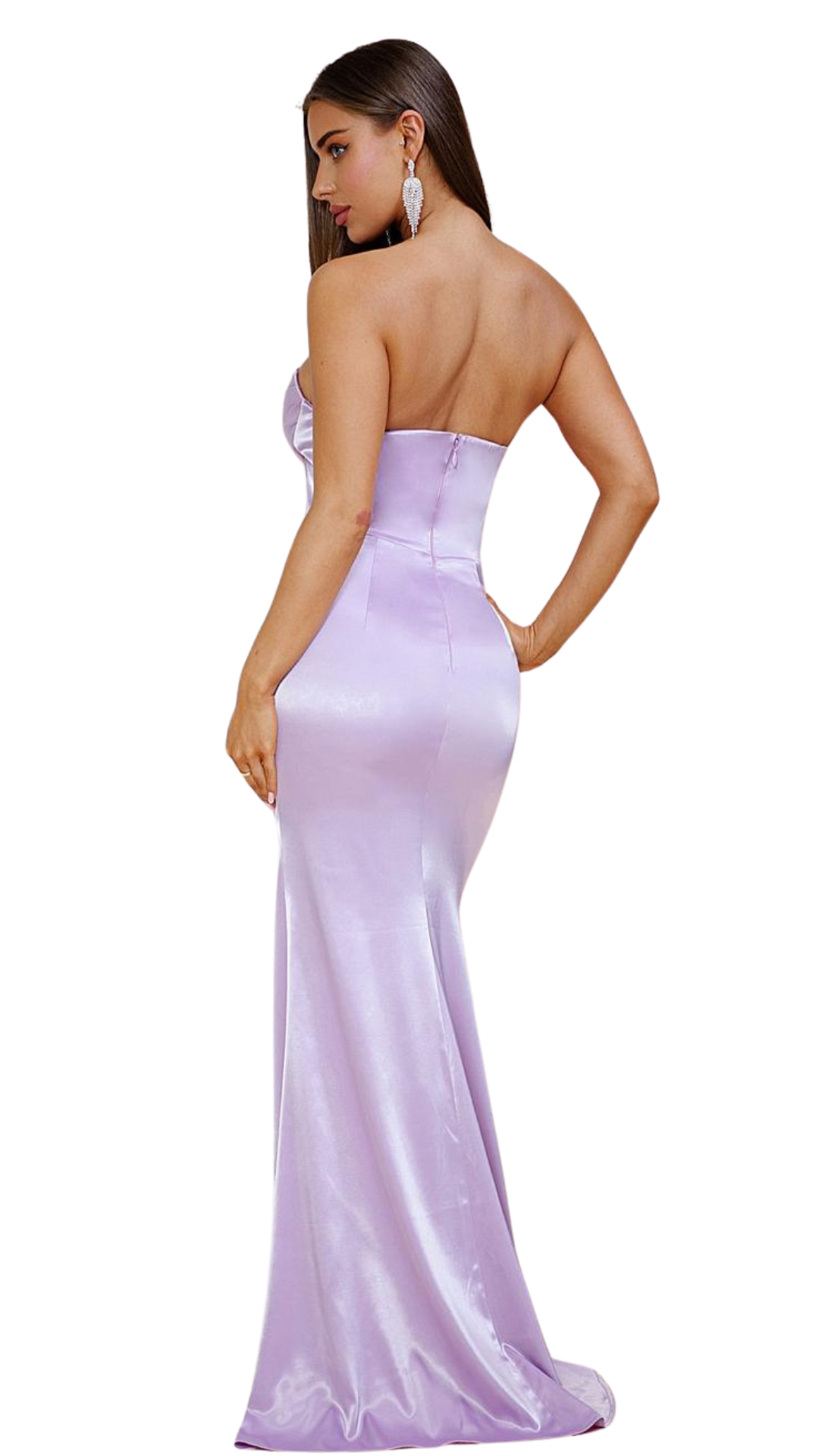 LILAC SILK CORSET DRESS