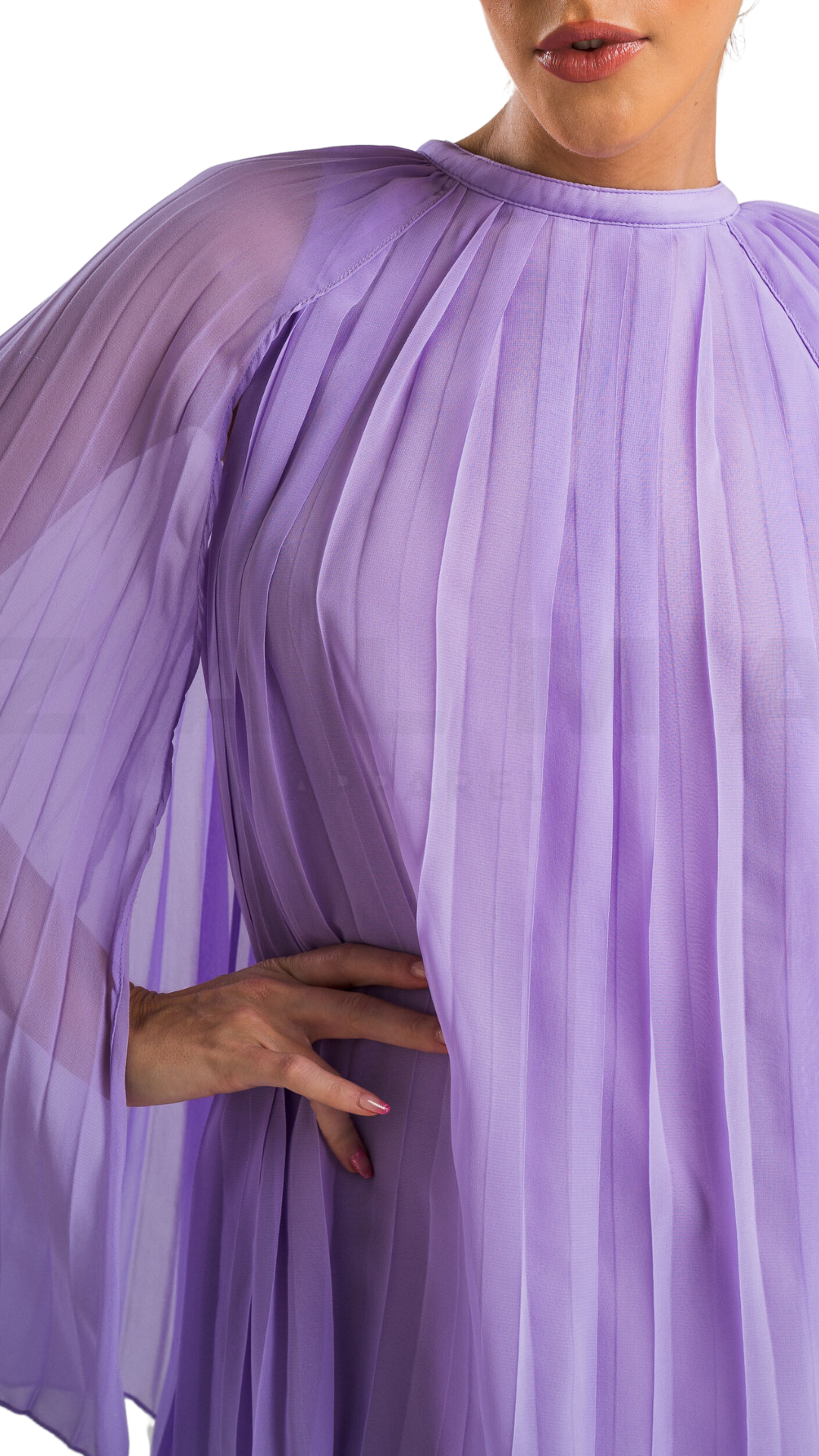 Lilac Plisse Dress