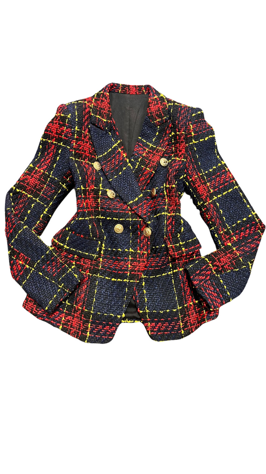 Red Tweed Blazer