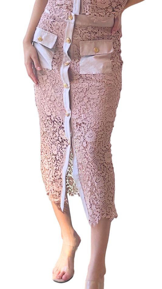 Lilac Crochet Skirt
