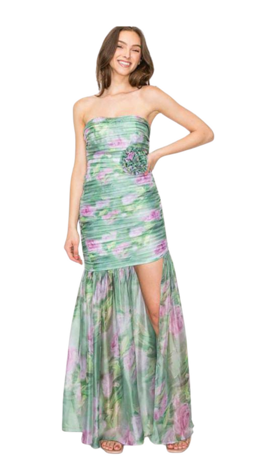Mint & Roses Gown