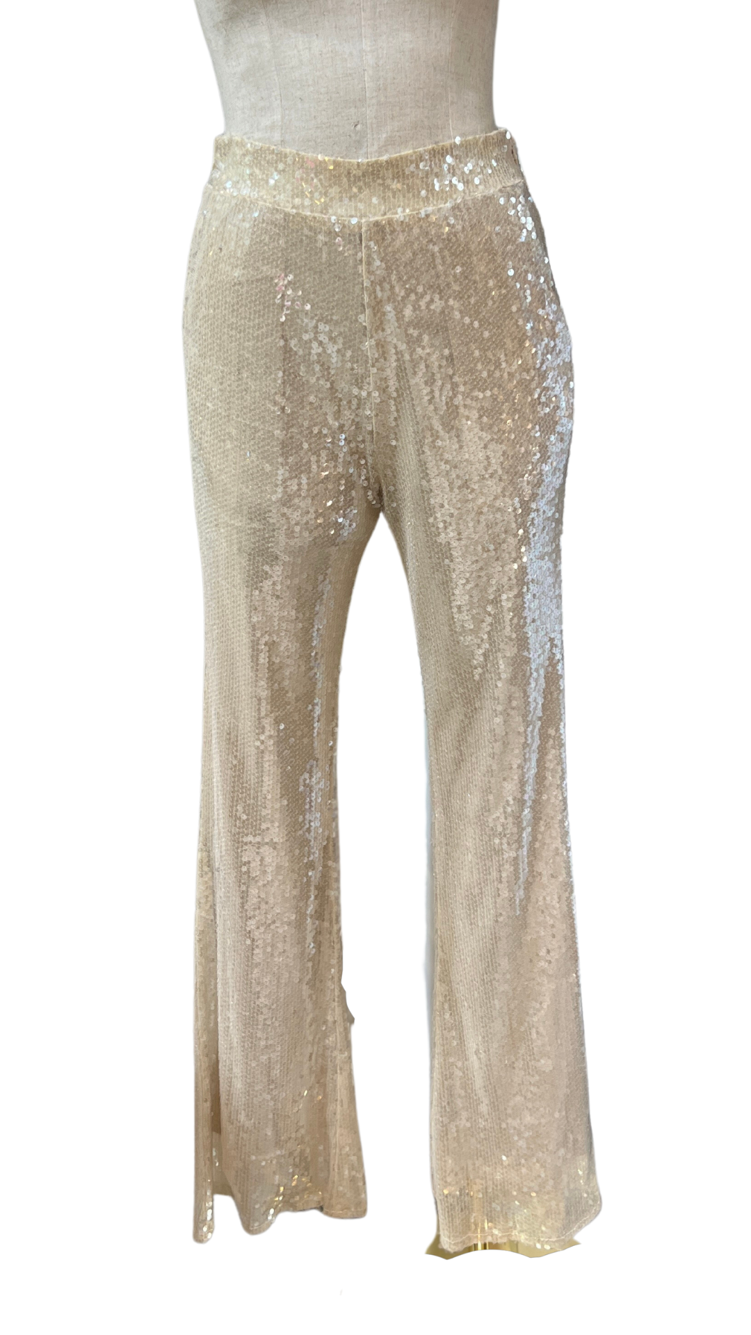 Champagne Sequin Pants