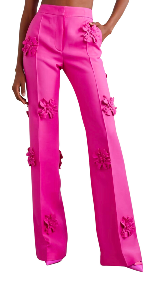 Pink Flower Pants