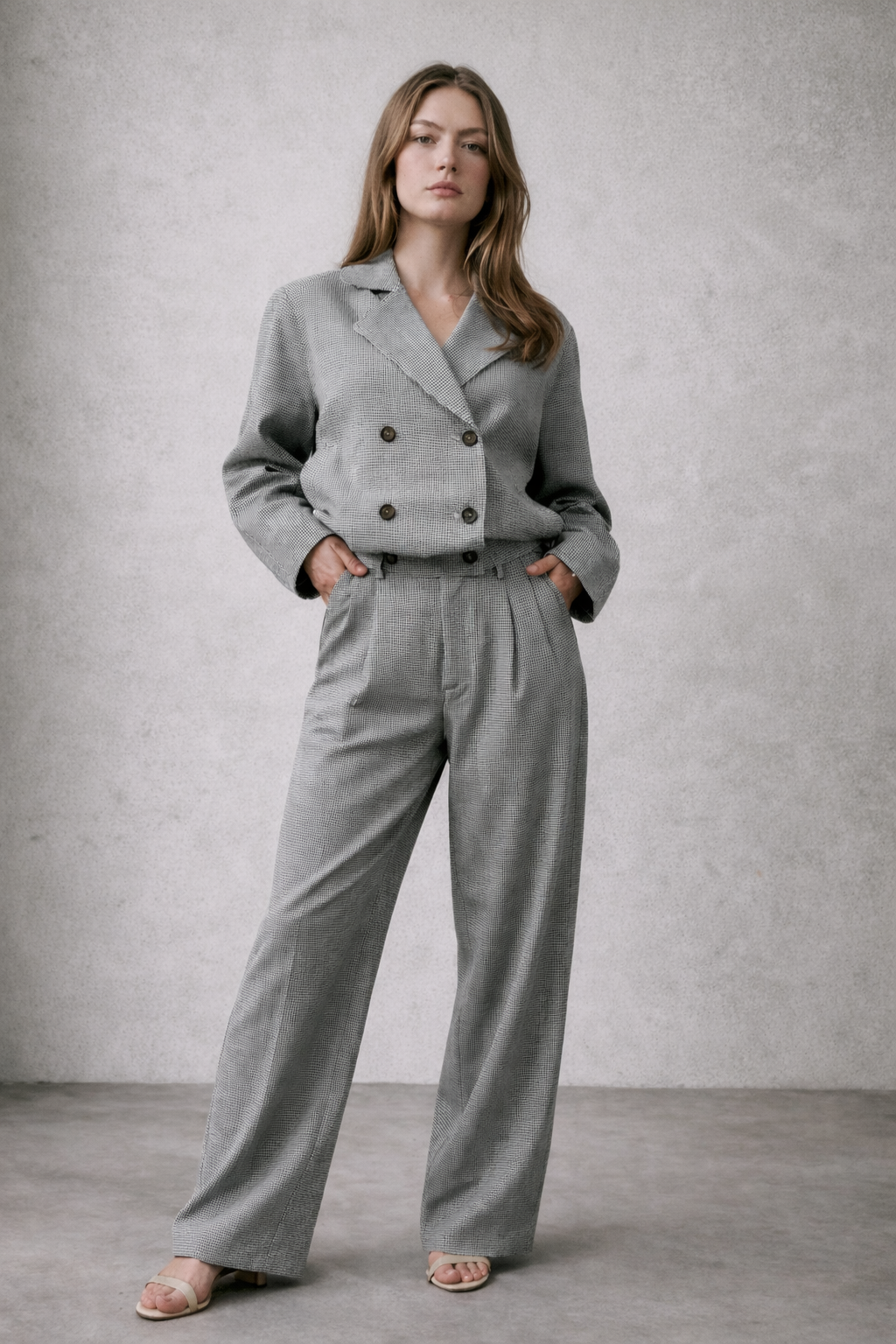 Light grey trousers