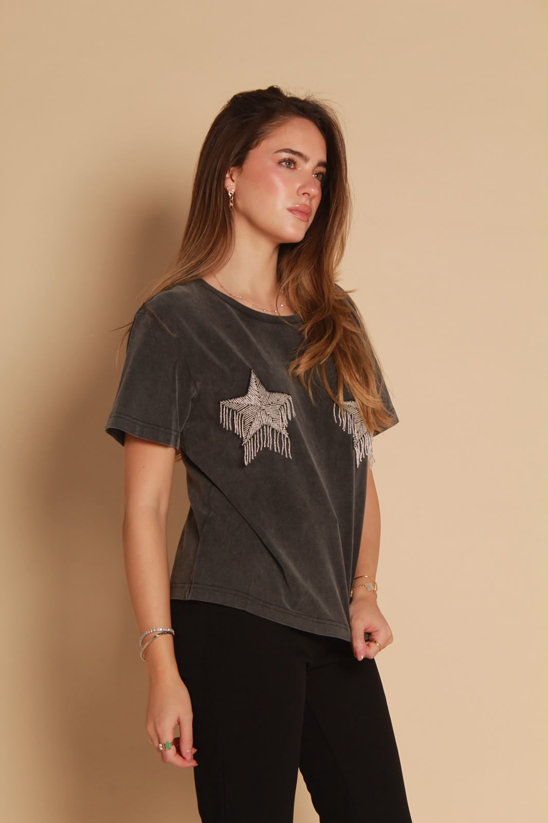 Stella Star Tee — Washed Charcoal