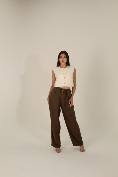 Brown Pants with Belt