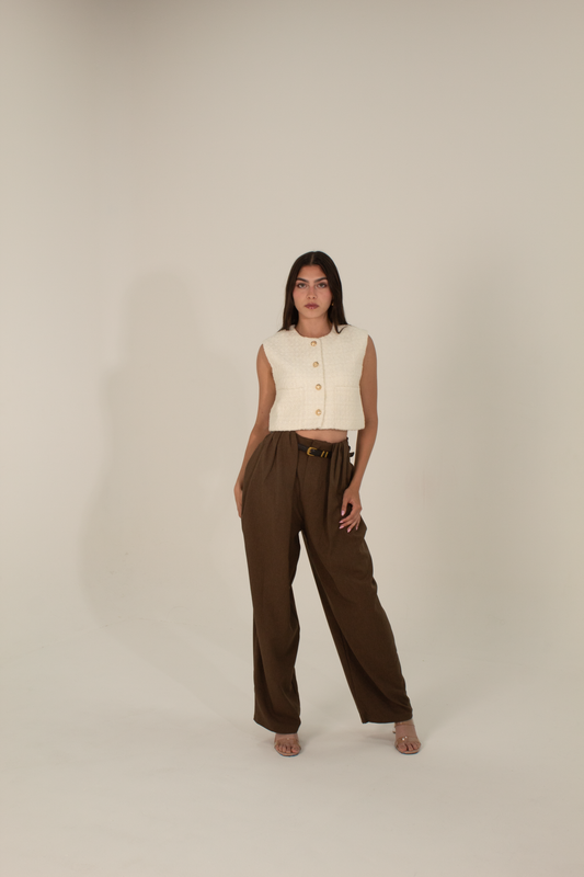 Brown Pants with Belt