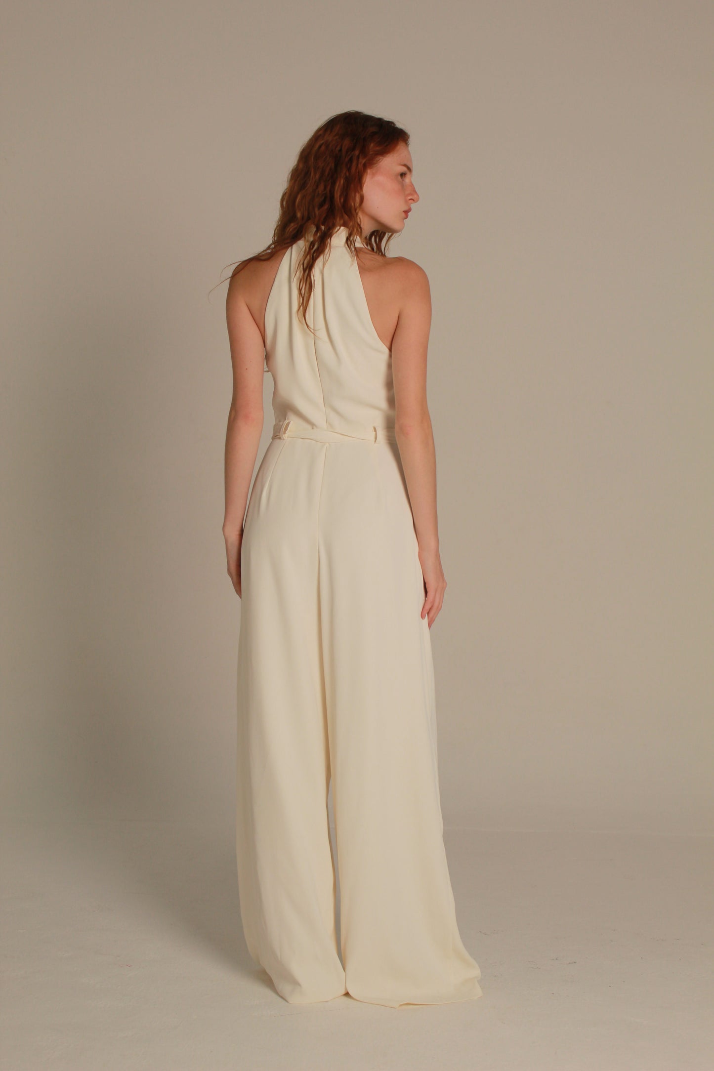 Atelier Jumpsuit — Black Cross-Front Neck