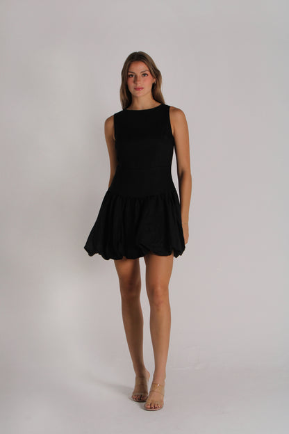 Ballon Linen Dress
