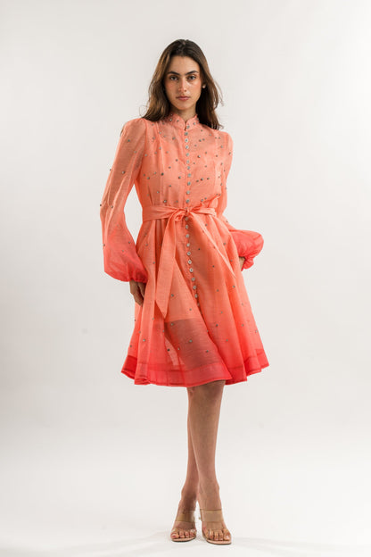 Orange Gradient Dress