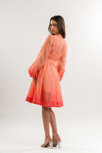 Orange Gradient Dress