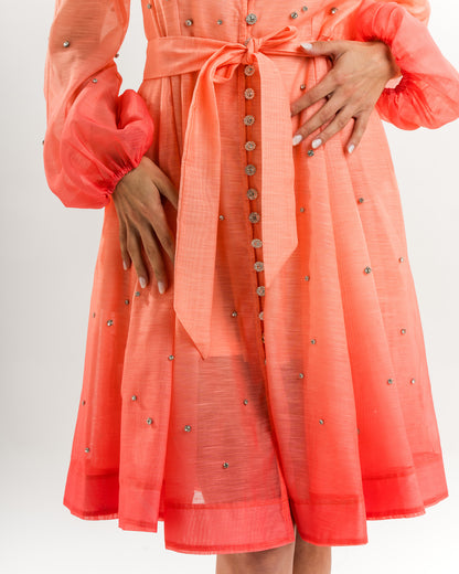 Orange Gradient Dress