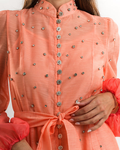 Orange Gradient Dress