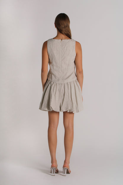 Ballon Linen Dress