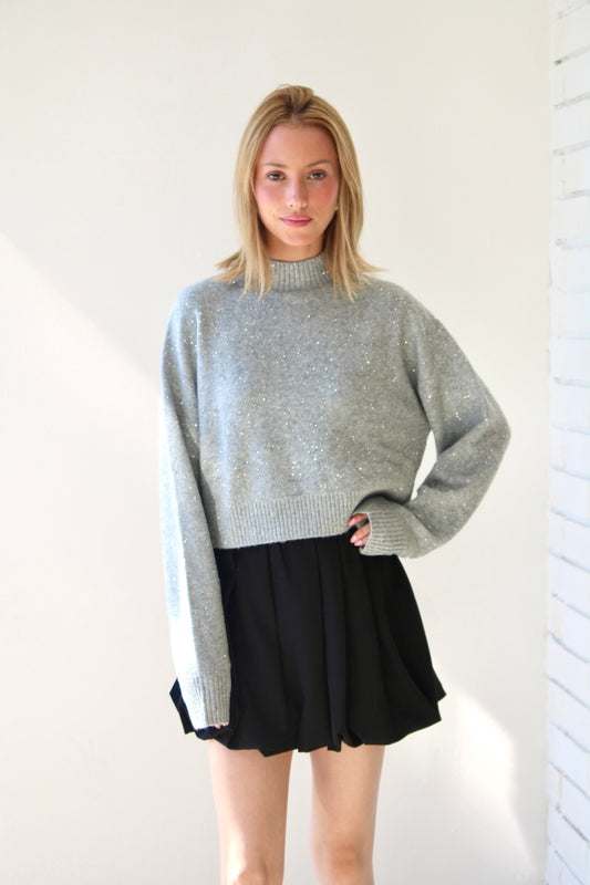 Gray & Black Sweater