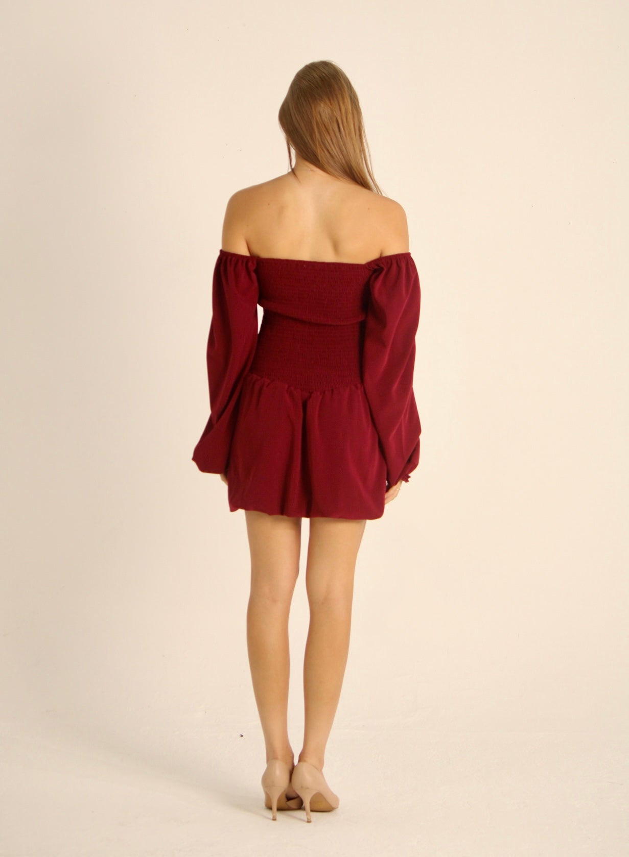 Black & Burgundy Dress