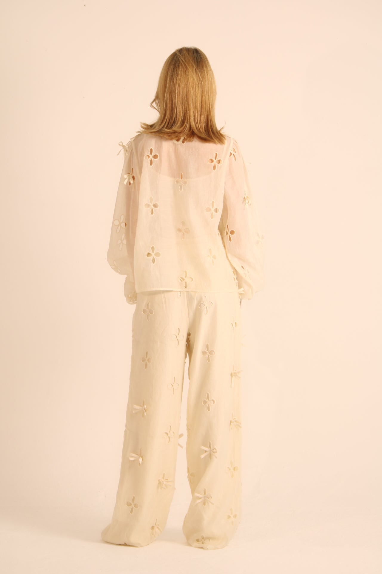 Bow Beige Pants