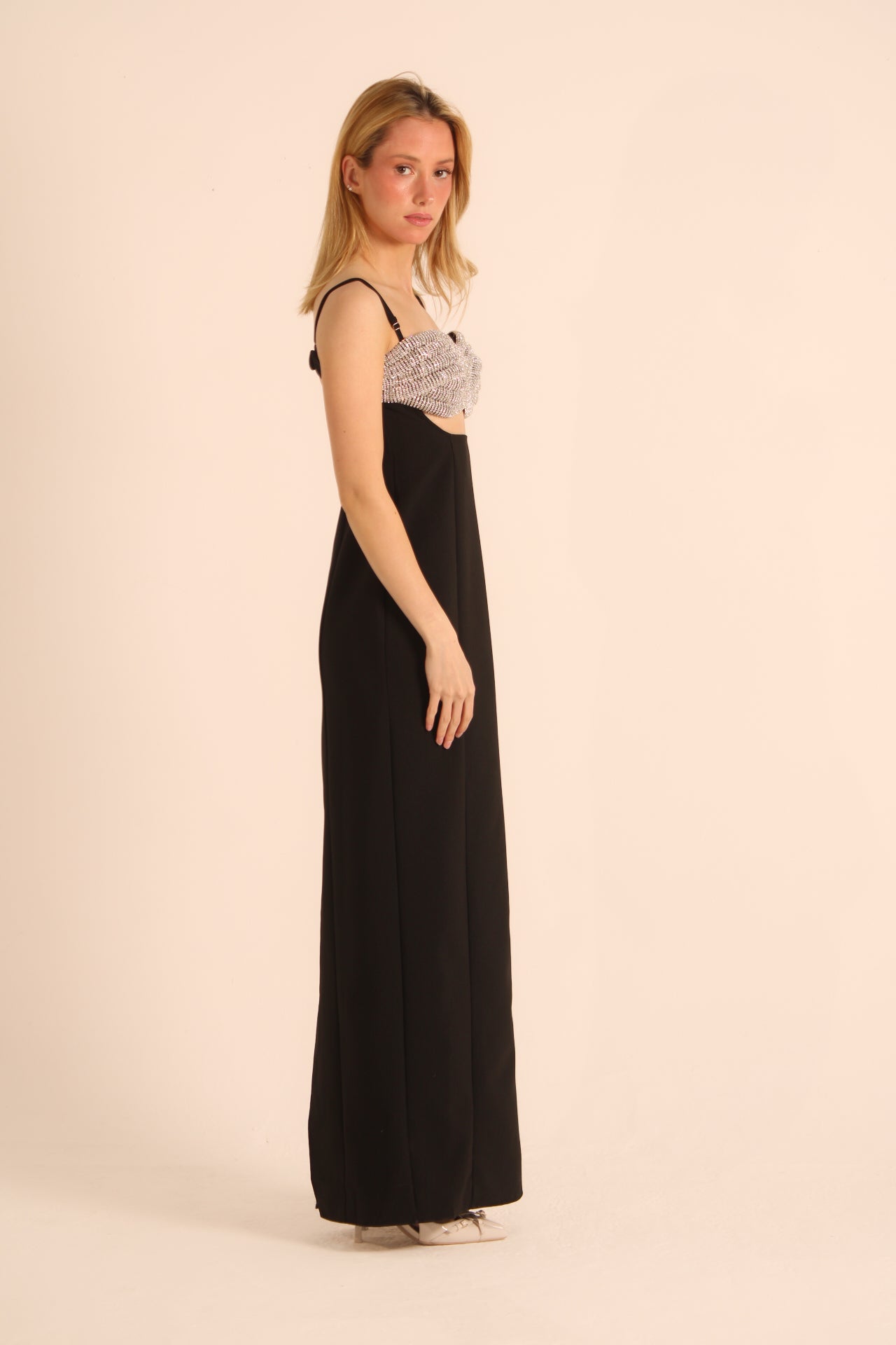 Black Sparkly Long Dress