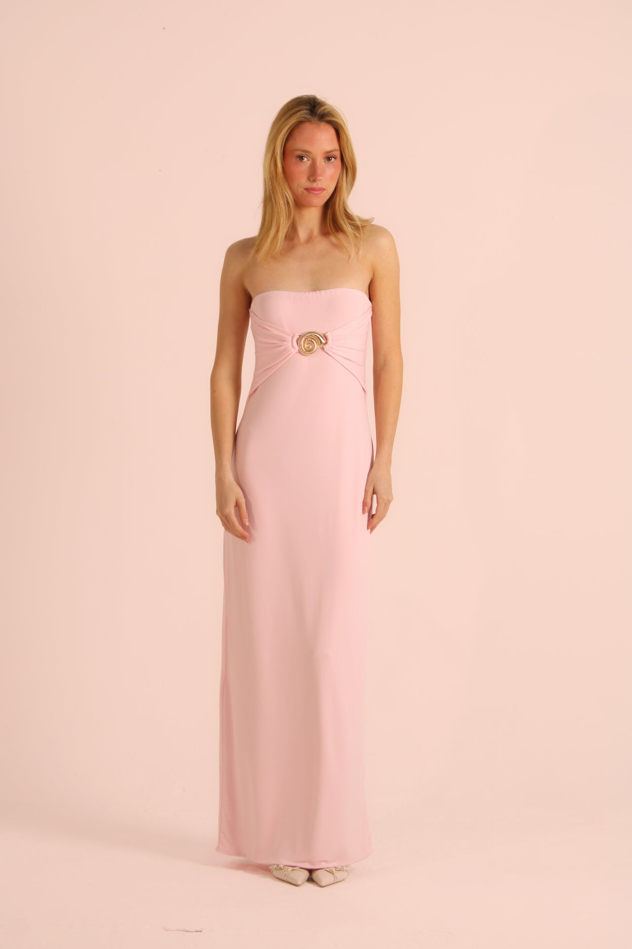 Baby Pink Long Dress PREORDEN