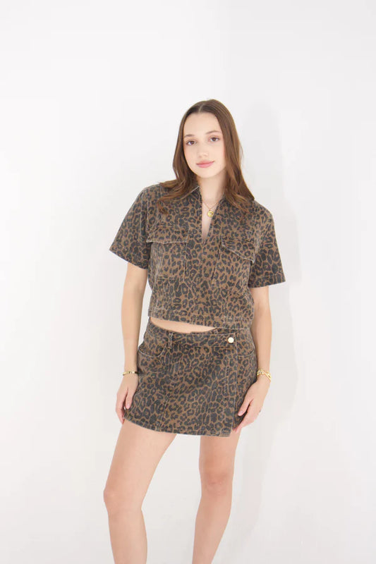 Leopard Print Skirt