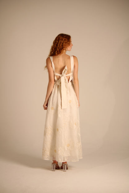 Beige Romantic Dress