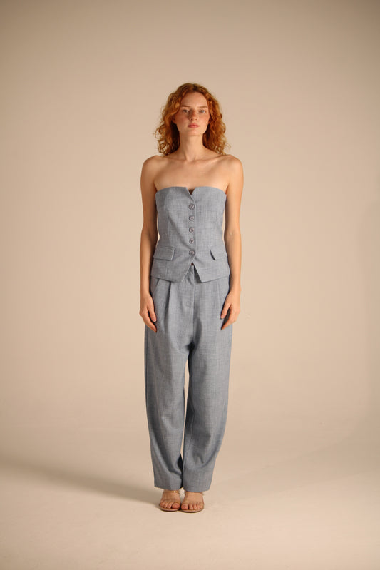 LINEN STRAPLE SET