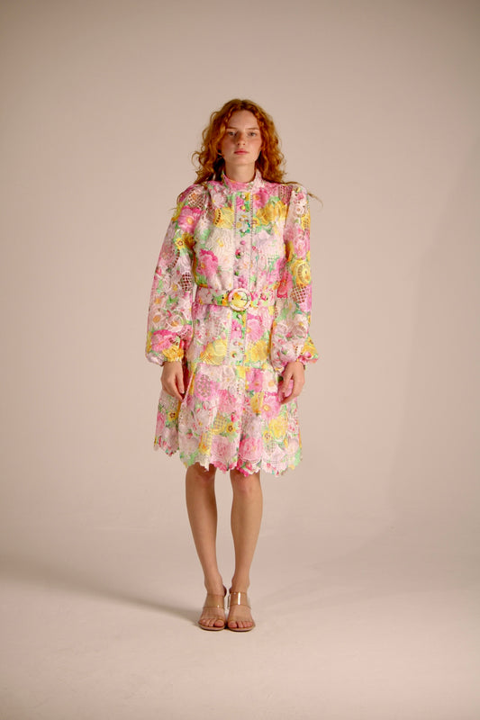 Short Dress Flowers Colors