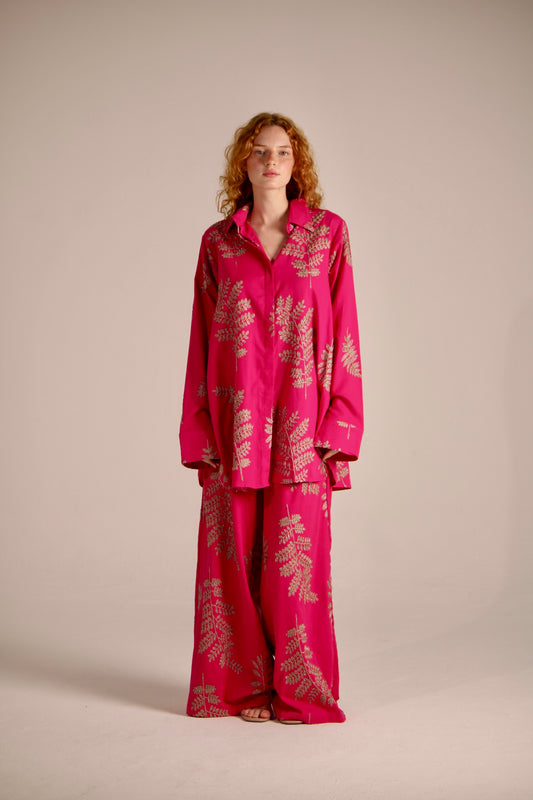 SHIRT WITH GOLD EMBROIDERY