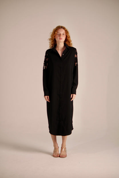 Dress With Lace Flowers