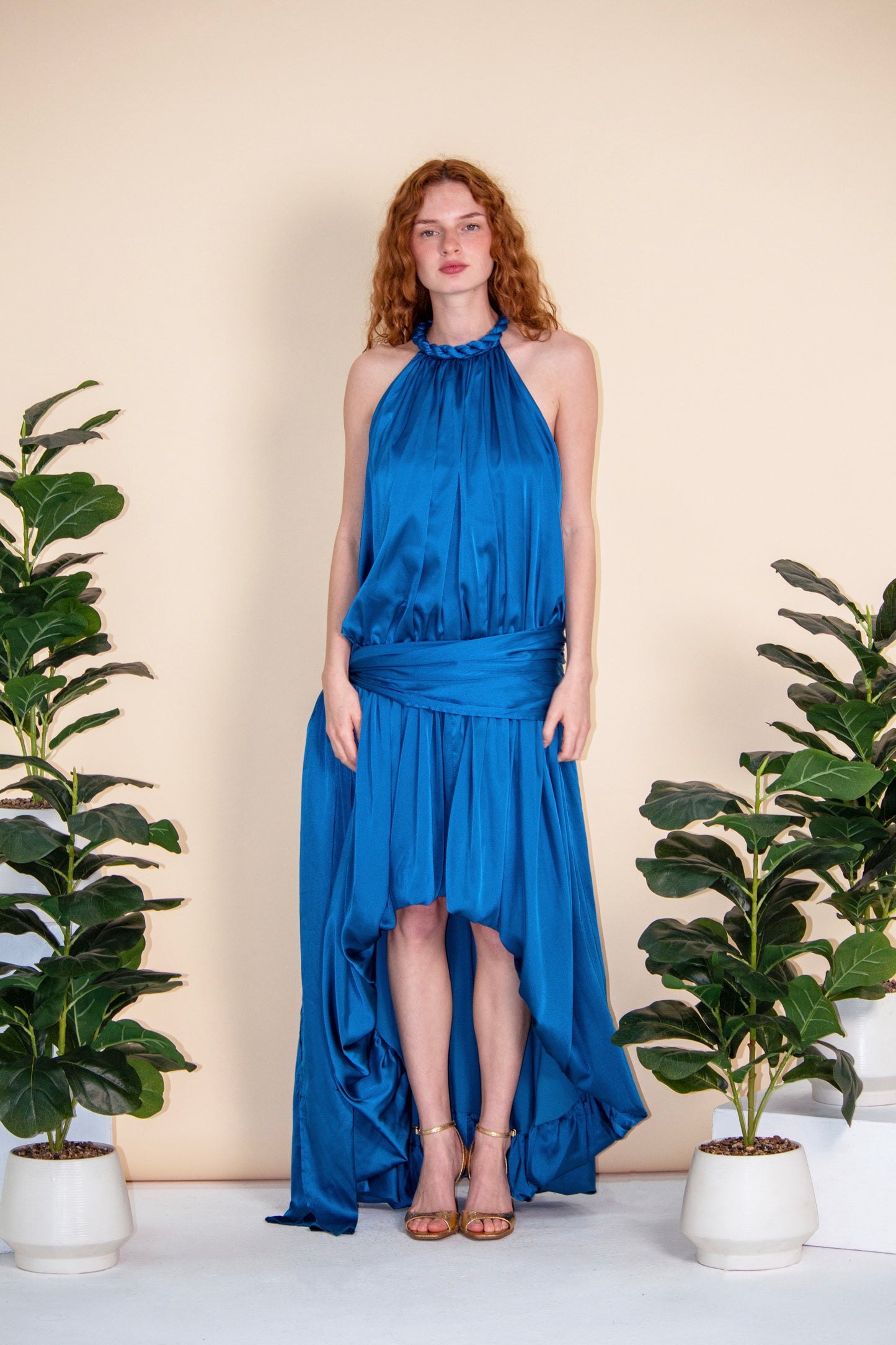 Seraphina Braided Halter Gown