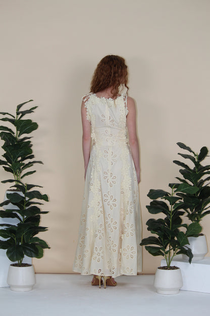 Summer Breeze Floral Eyelet Maxi