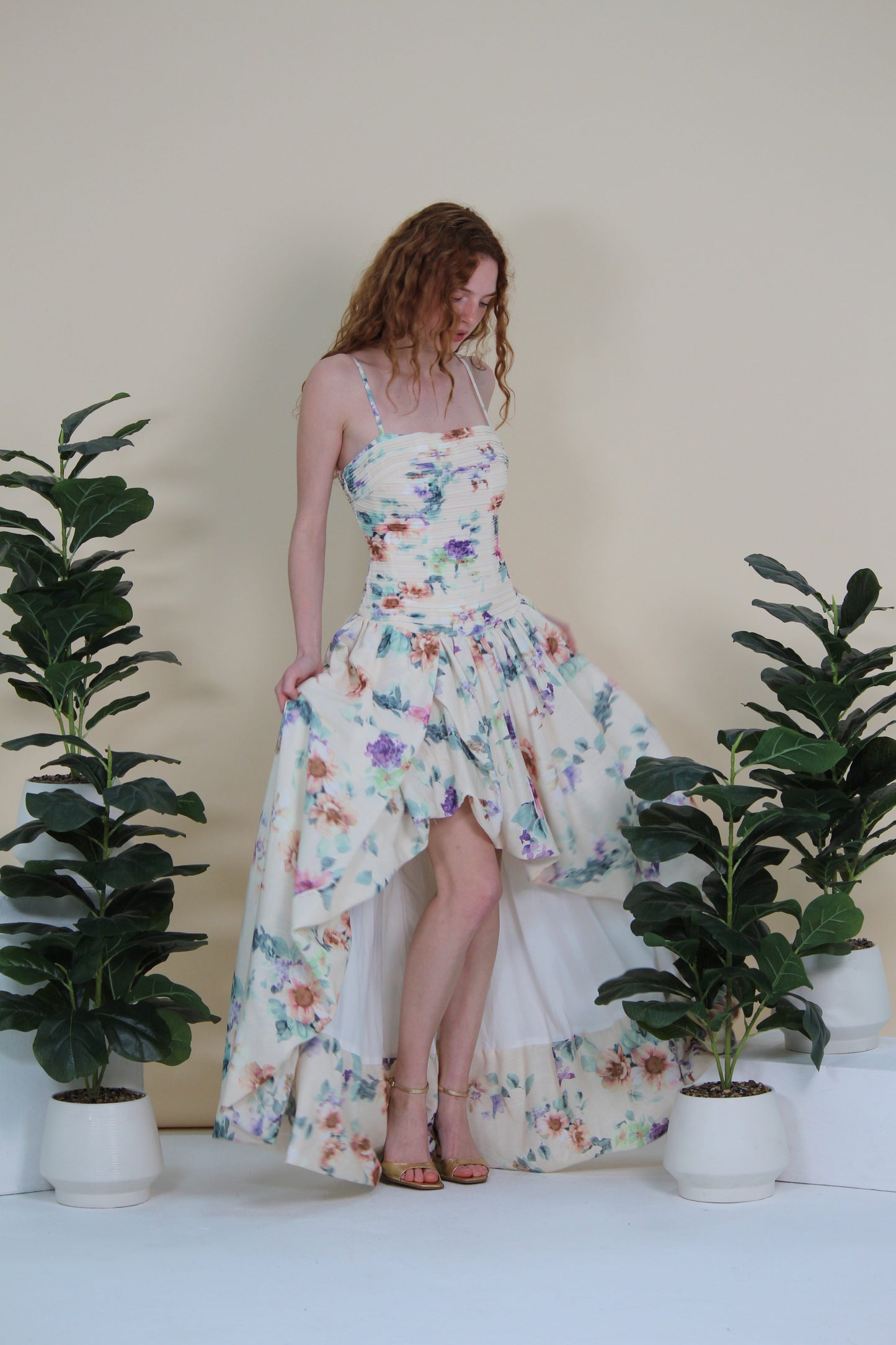 Sienna Floral Cascade Dress