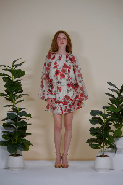 Petals Ruffled Mini Skirt