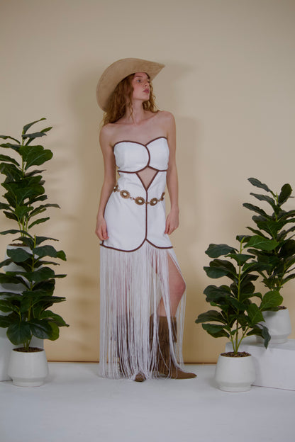 Summer Dream Cutout Fringe Dress