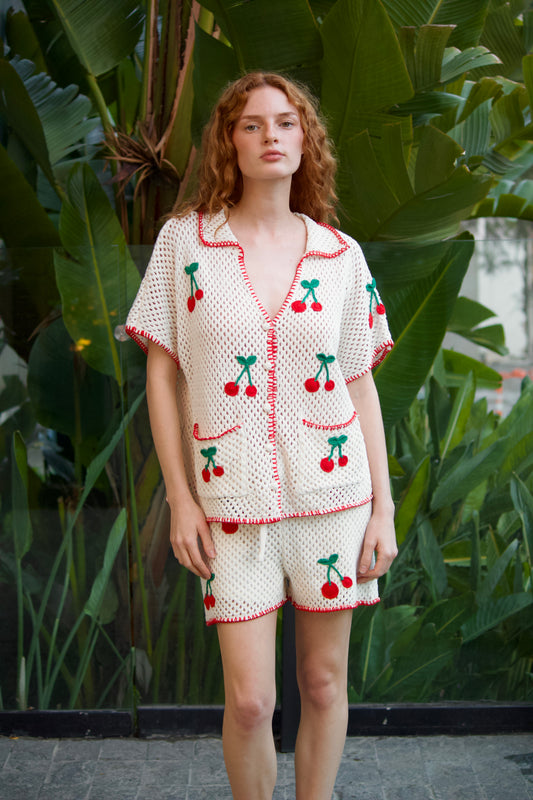 Sweet Cherry Knit Shirt