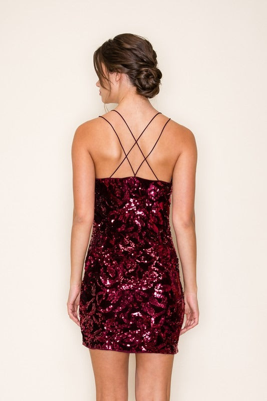 Burgundy Dress PREORDEN