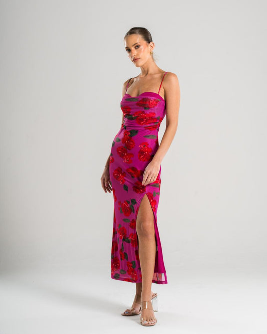 PINK FLOWER DRESS