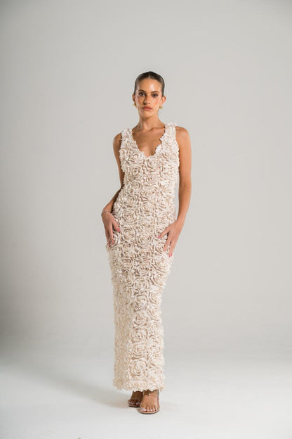 Petal V-neck Dress