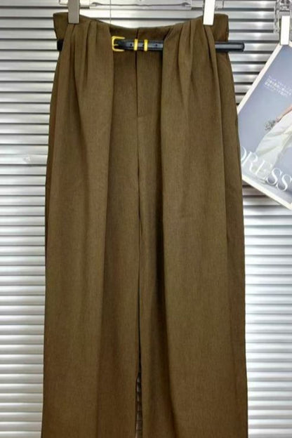 Brown Pants with Belt