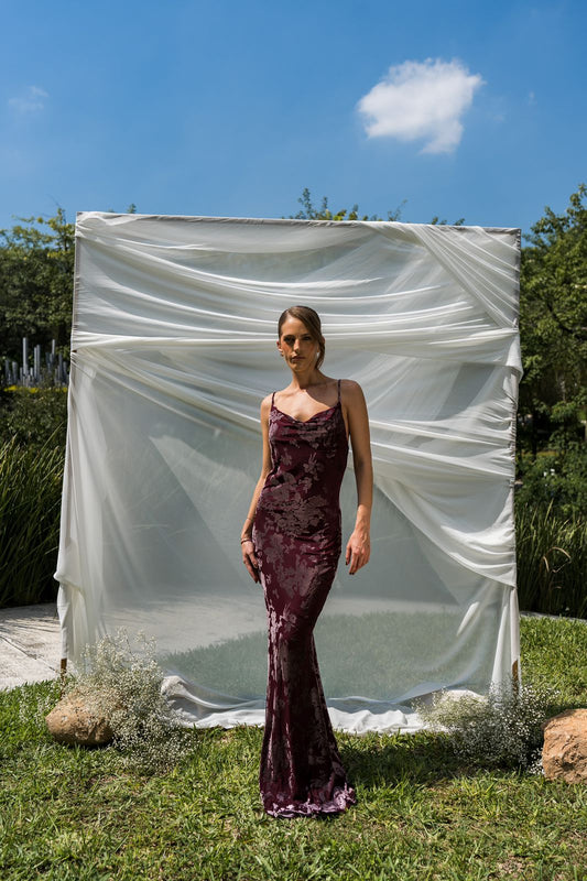 Burgundy Dress