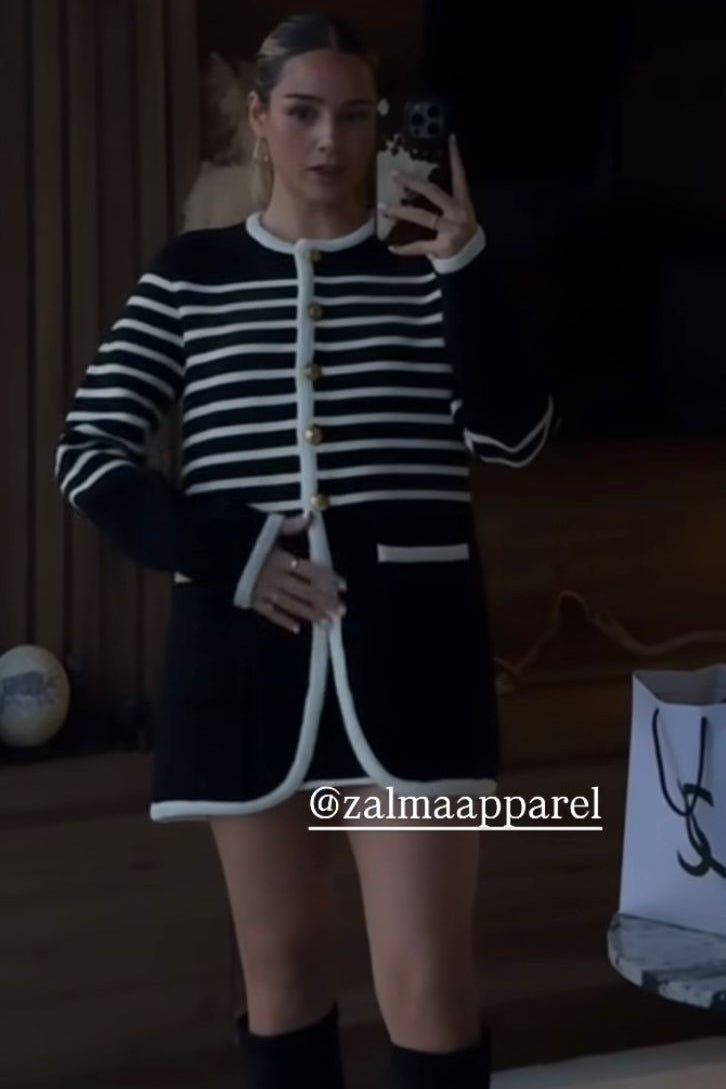 Striped Knit Cardigan